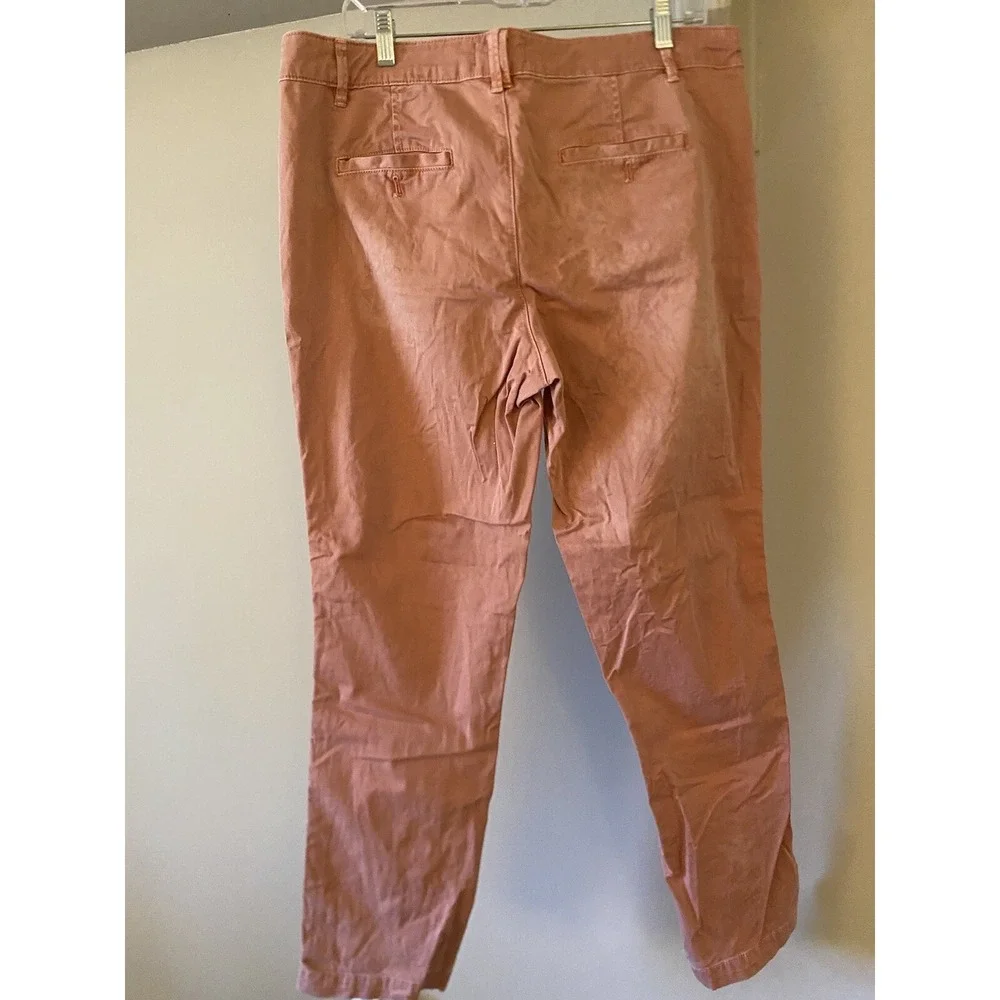 Anthropologie Relaxed Chino Pants Rose Pink‎ 32